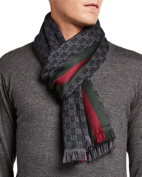 men's gucci scarf sale|gucci scarf men's outlet.